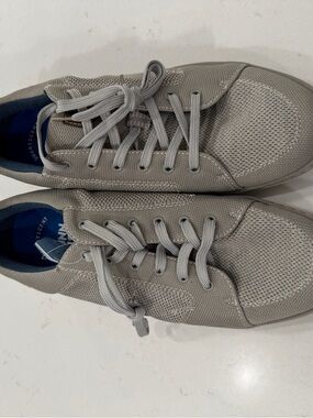 Nunn Bush Light Gray Men's Knit Lace-Up Sneakers